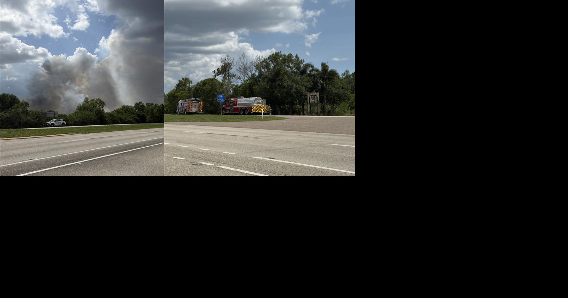 30-acre brush fire reported on Charlotte-Lee County line, 0% containment