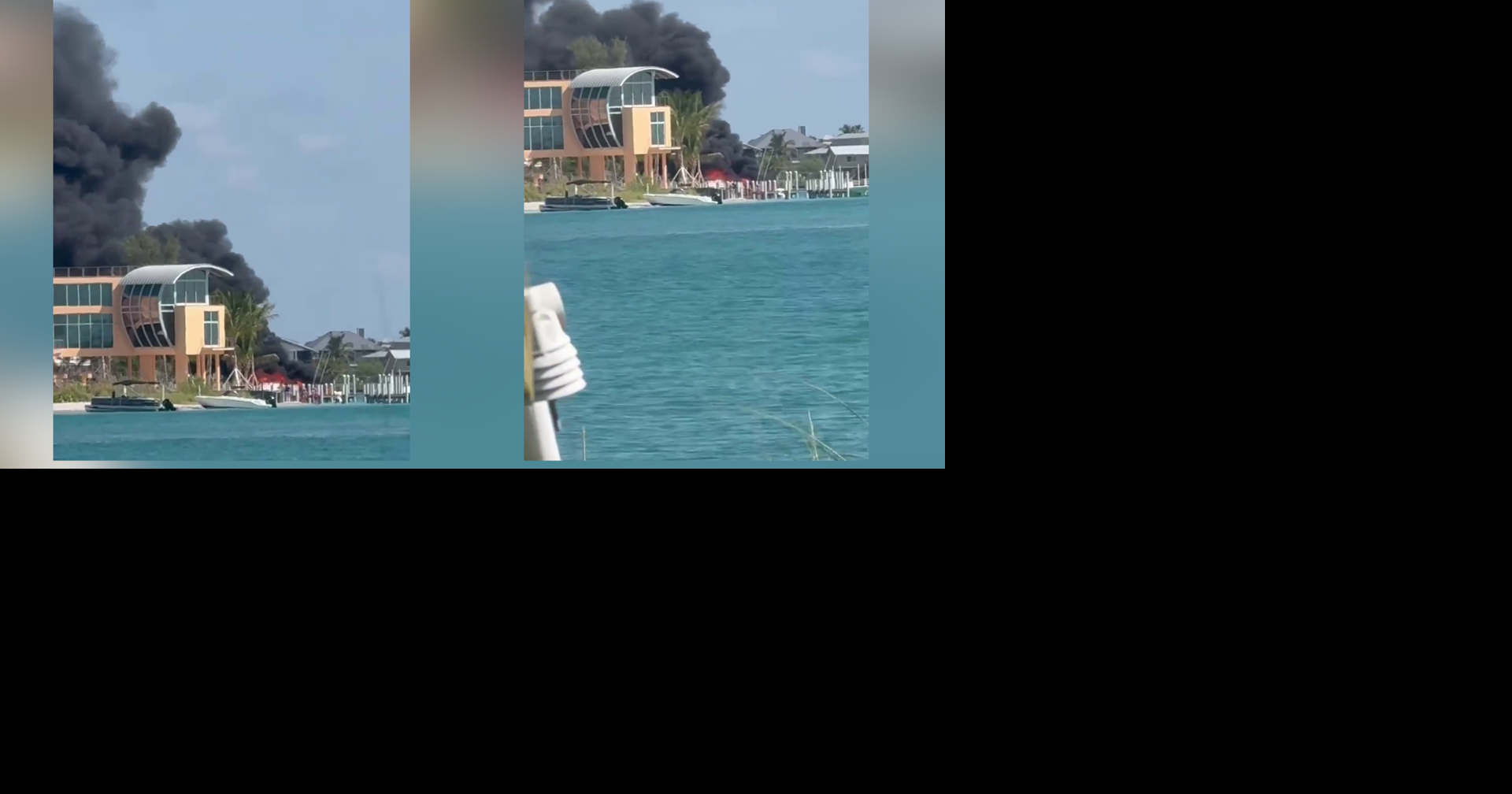 Firefighters combat boat fire on Little Gasparilla Pass, FWC assists
