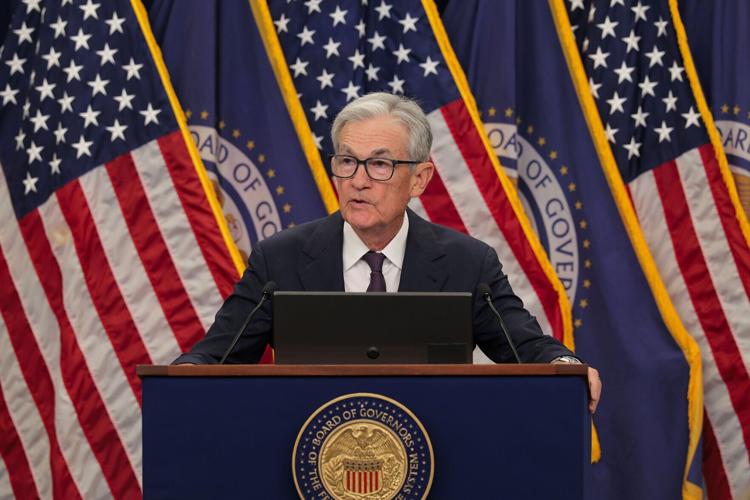 Federal Reserve Chair Powell Holds Monthly News Conference On Interest Rates