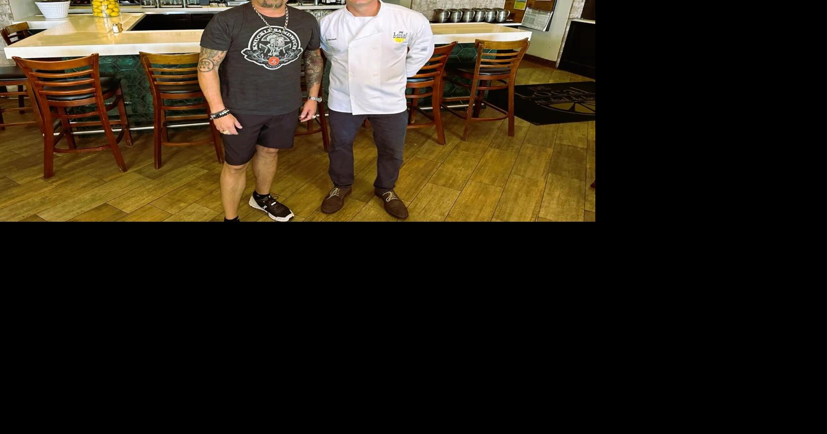 Chef Jeff Mitchell and Guy Fieri