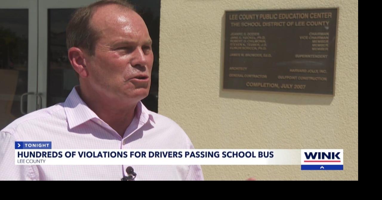 Lee County school bus camera citations funding new student routing software