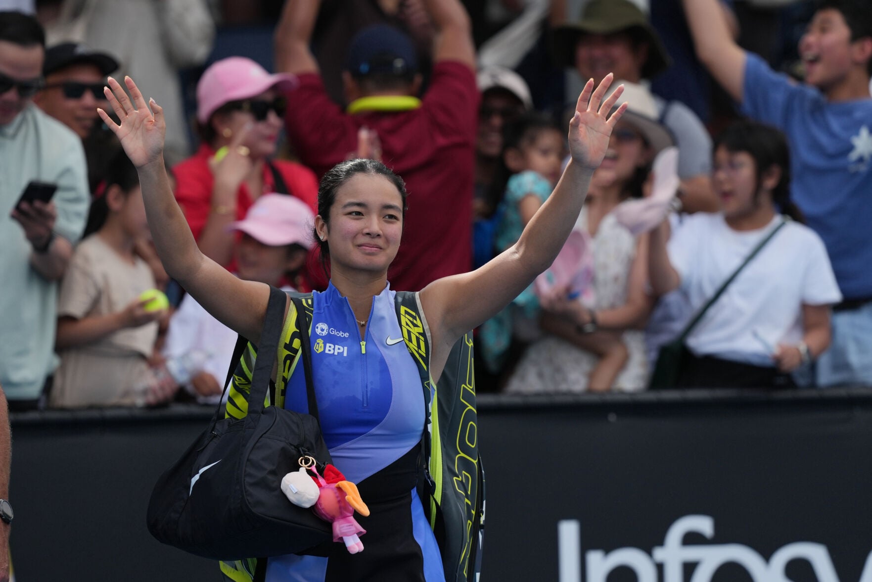Eala feels the Filipino support at the Italian Open and makes a ...