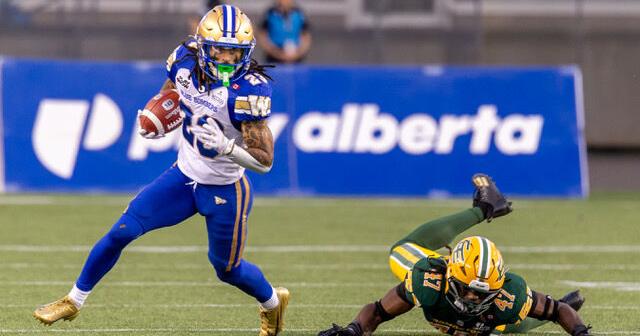 Bombers play Jekyll and Hyde in loss to Elks