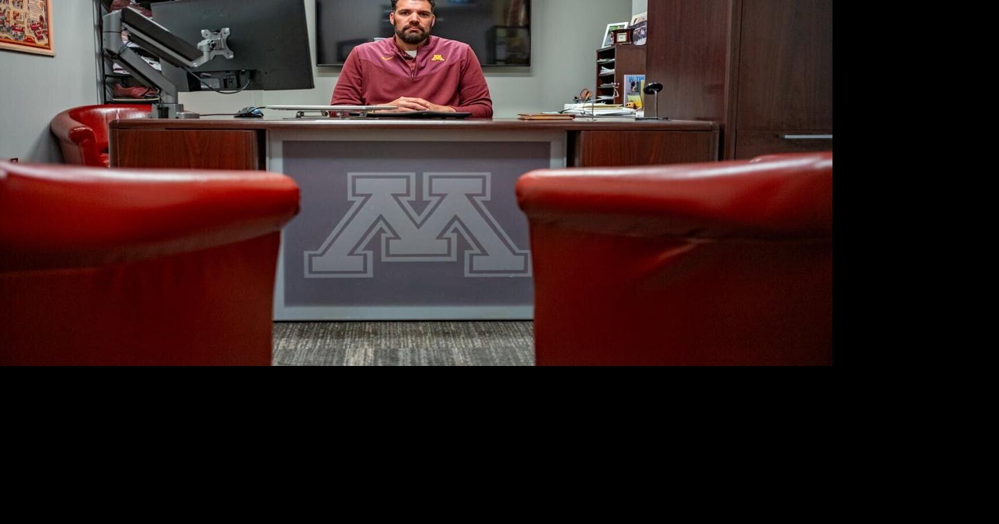 Jeremiah Carter, the Minnesota Gophers' executive associate athletic director for NIL and risk management, sits in his office in the Athletes Village complex on July 17. Justin Enriquez/Minnesota Star Tribune/TNS Aug 3, 2026 Aug 3, 2026 Updated 4 hrs ago