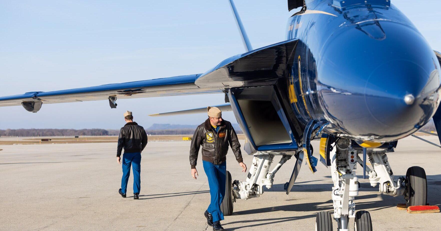 Blue Angels pilots visit for June show preparations - Vimarsana News
