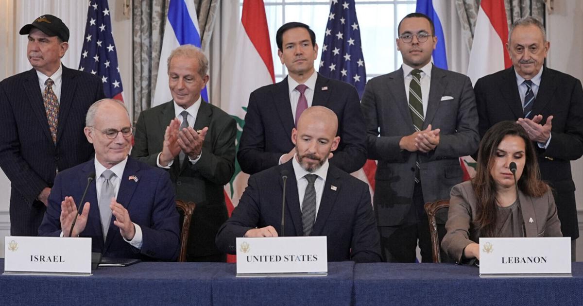 Israel, Lebanon sign framework peace deal after US-mediated talks Rami Ayyub, Maya Gebeily and Michael Martina Reuters Jun 26, 2026 13 mins ago
