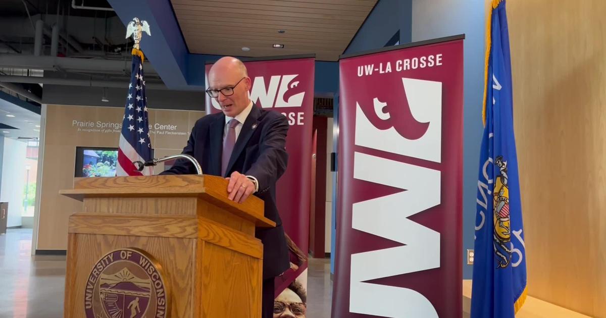 UW-La Crosse chancellor James Beeby and UW president Jay Rothman ...