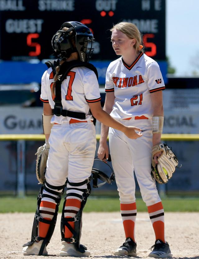 MSHSL state softball Fricke's home run moves Winona to Class AAA