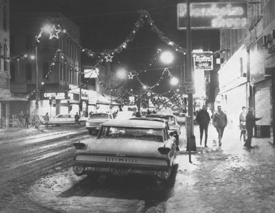 Downtown Christmas shopping