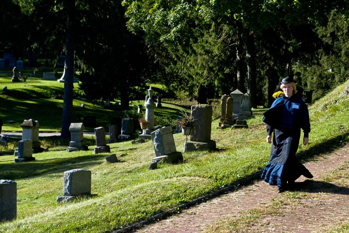 Live faces, behind dead names Annual Cemetery Walk features tales of