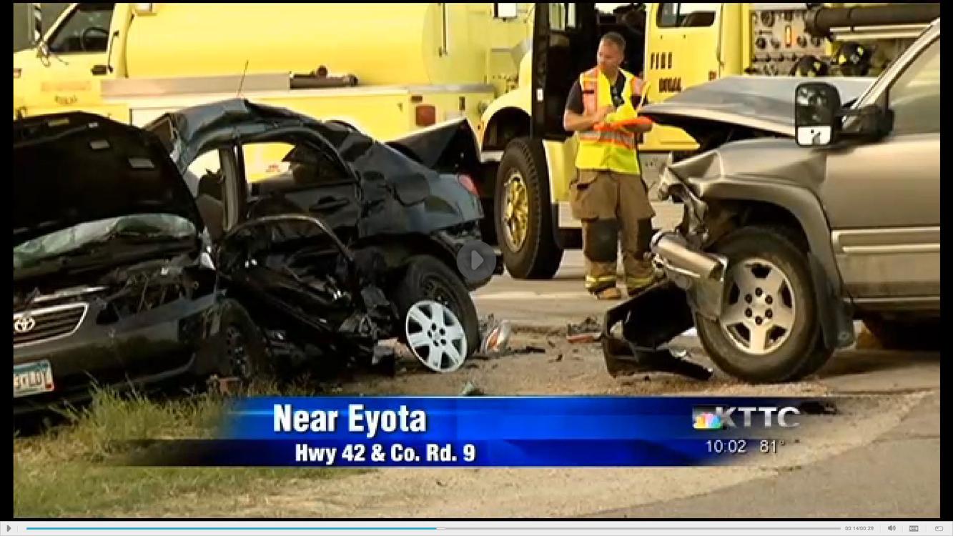 Winona native injured in Olmsted County crash