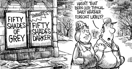 Feb. 13 political cartoon: Fifty shades of grey