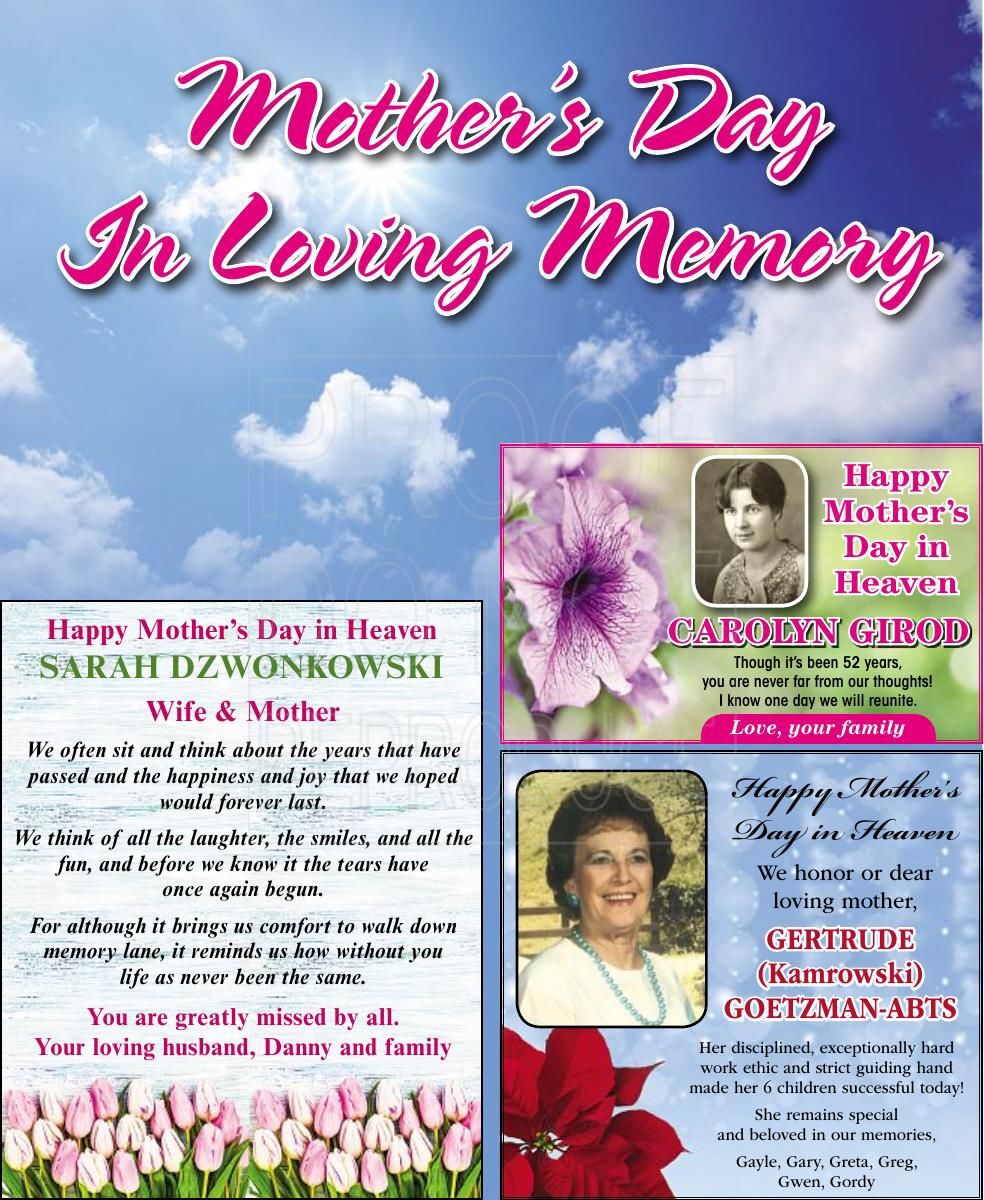 Mothers Day In Loving Memory