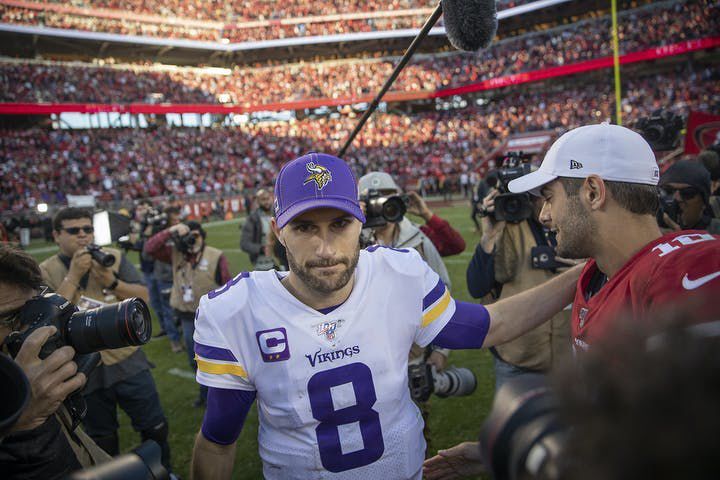 Vikings' Kirk Cousins arrived for camp in good shape, comfortable