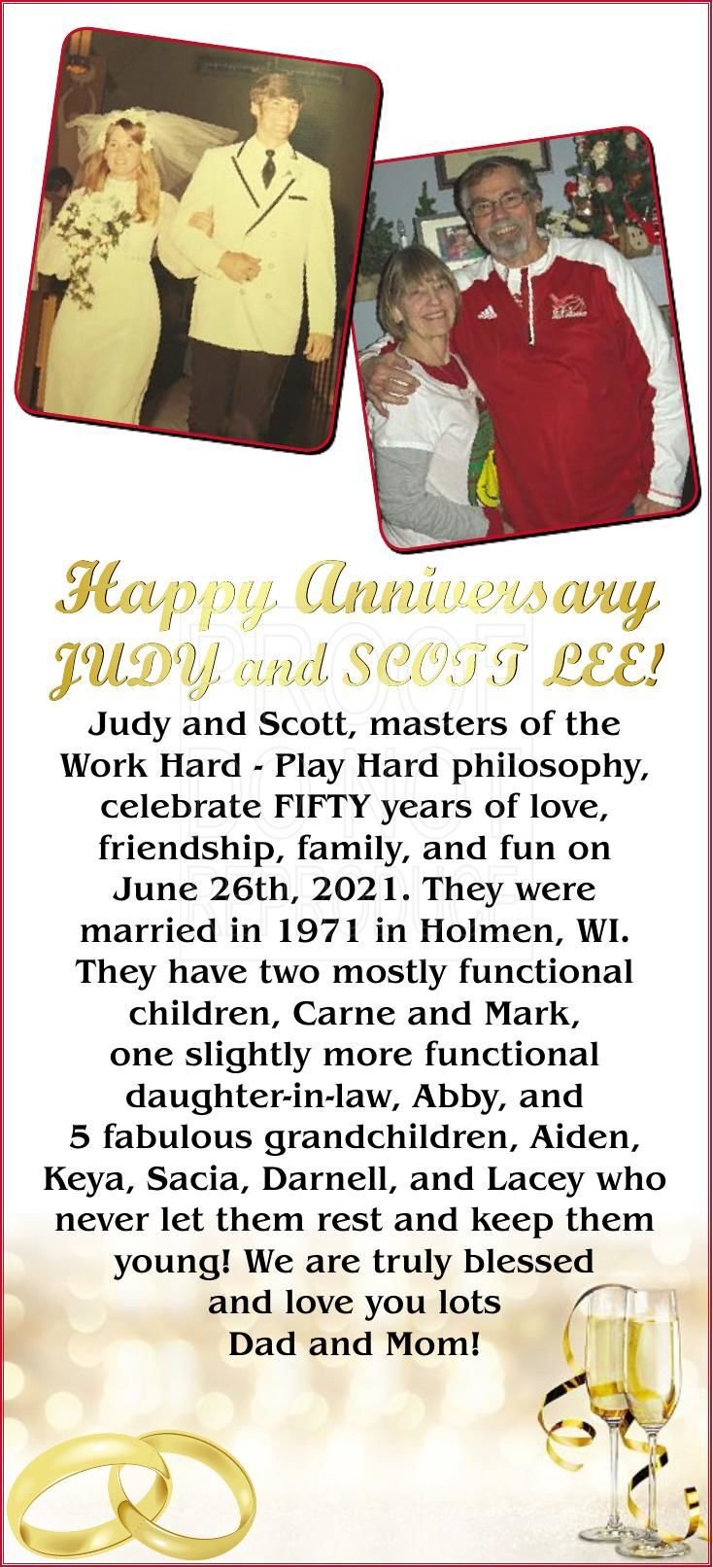 Judy and Scott Lee Anniversary