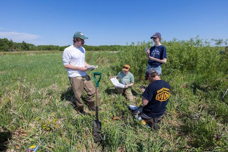 Students in the field