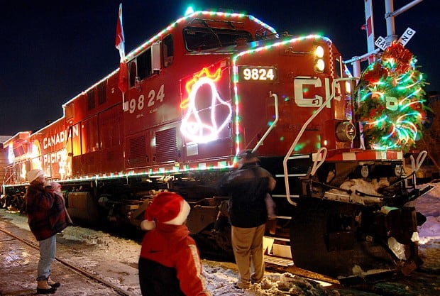 Holiday Train Stopping In Winona