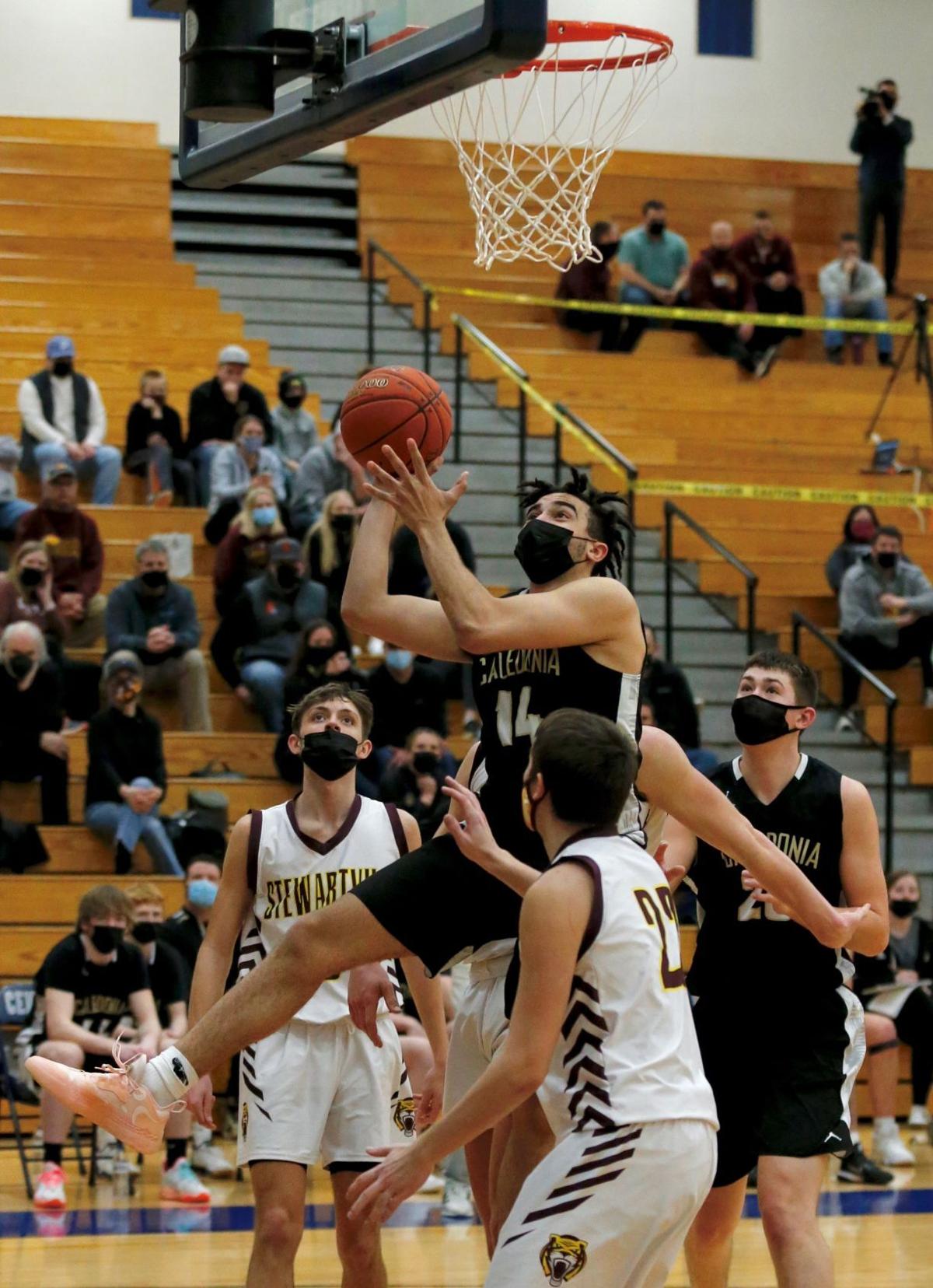 WATCH NOW High school basketballCaledonia boys win section