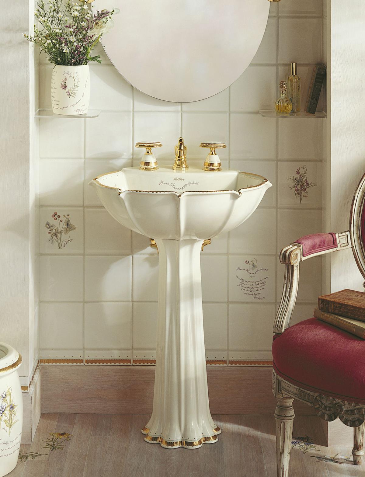 Right At Home New Pedestal Sinks Are Perches With Panache