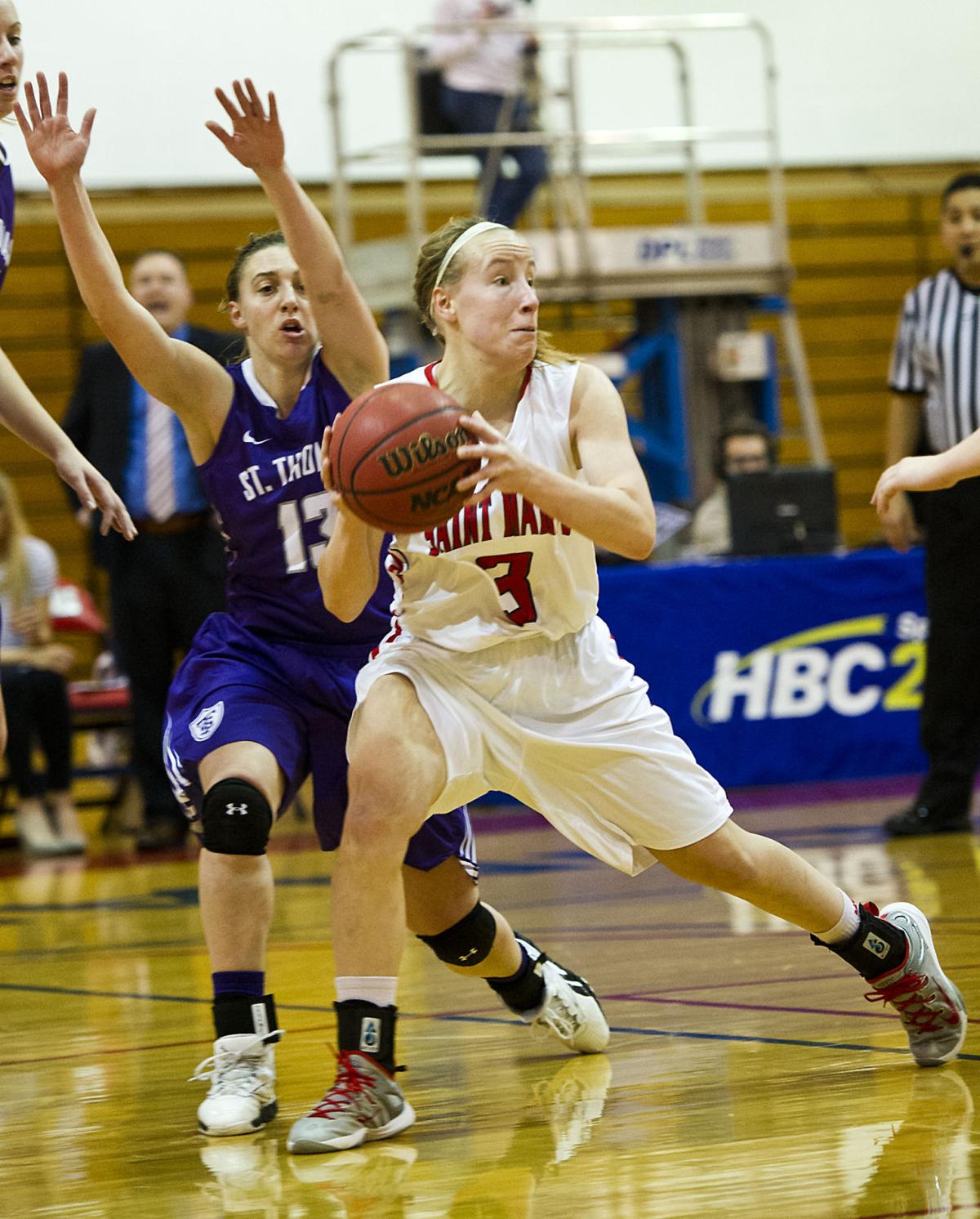 Red Hot St Thomas Holds Off Saint Mary S Smu Cardinals