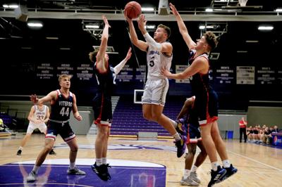 hawks winonadailynews rosner alec viterbo layup drives winona lacrosse