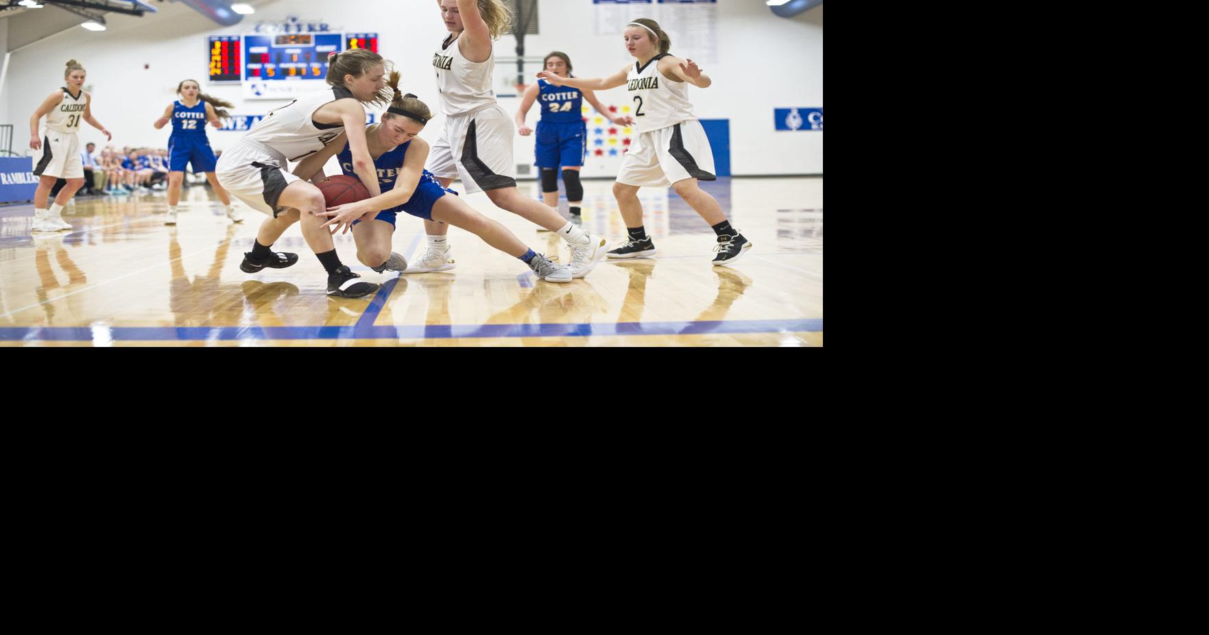 Girls basketball Cotter suffers first conference loss, falls to Caledonia