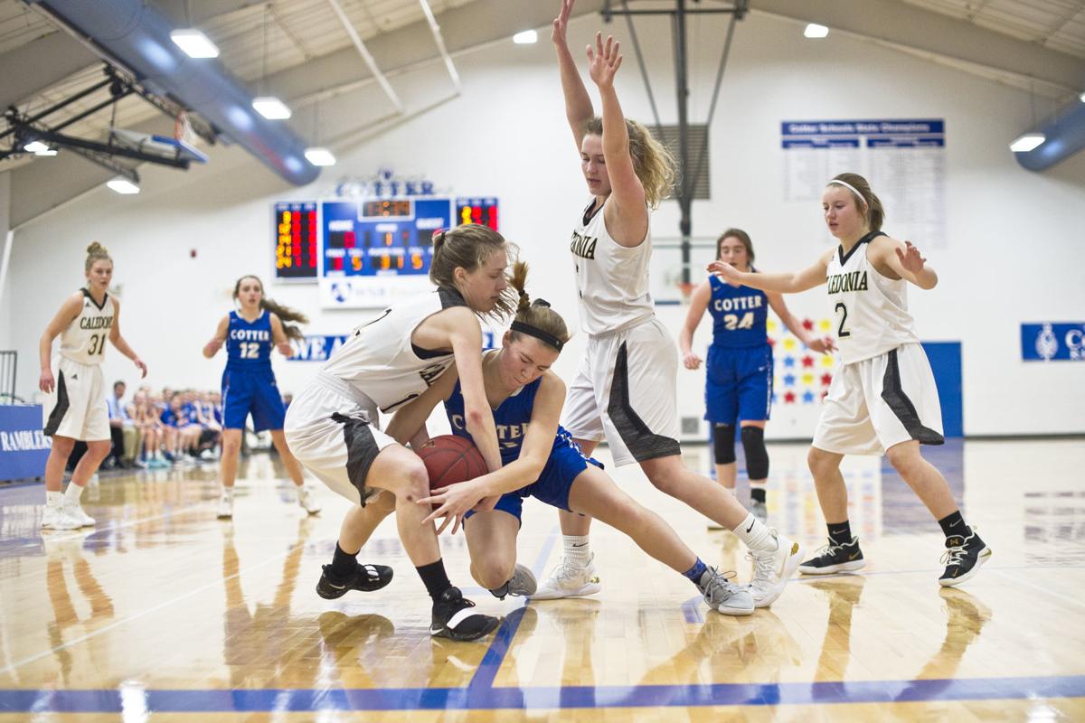 Girls Basketball Cotter Suffers First Conference Loss Falls To