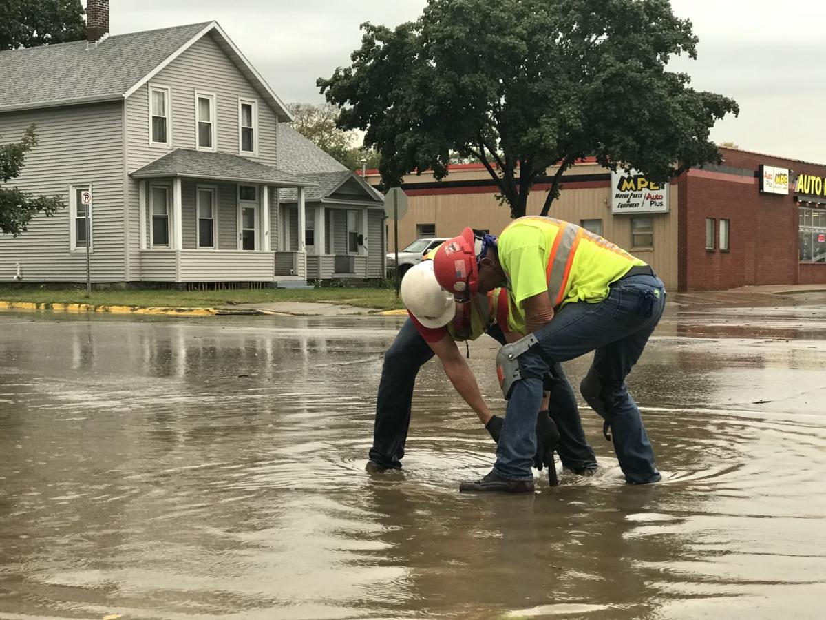 PHOTOS, VIDEOS Late afternoon storm causes minor road flooding in Winona