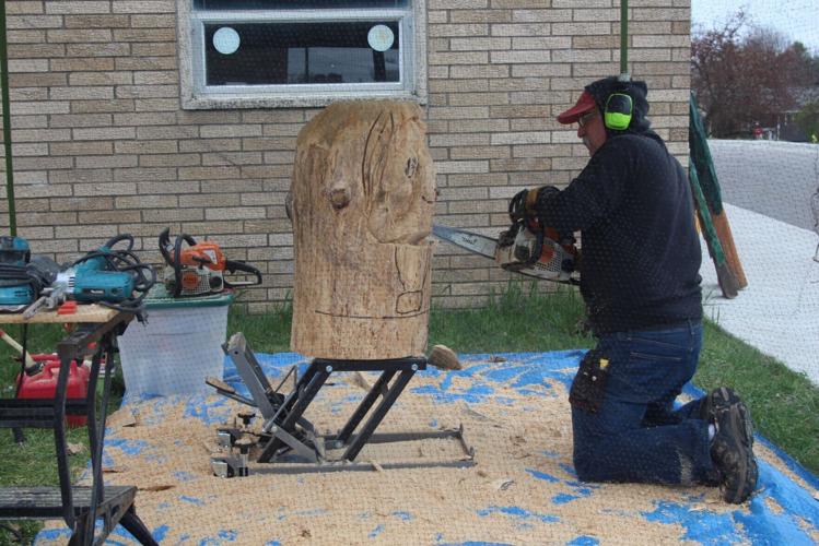 Carving on a large scale
