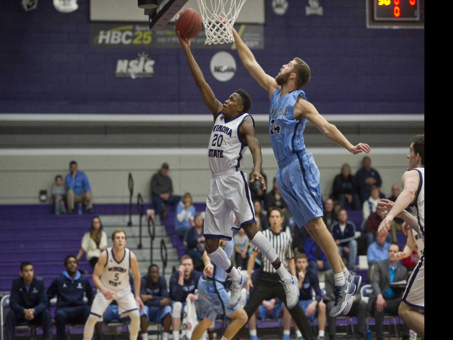 Men S Basketball Hot Shooting Upper Iowa Hands Winona State