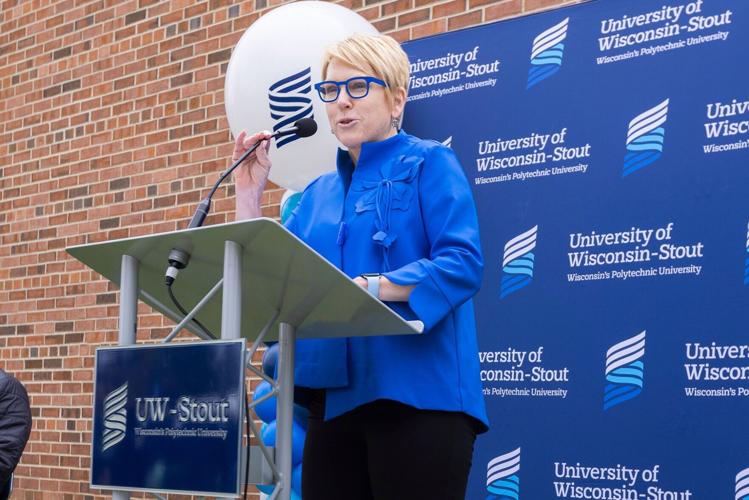 Chancellor Katherine Frank speaks