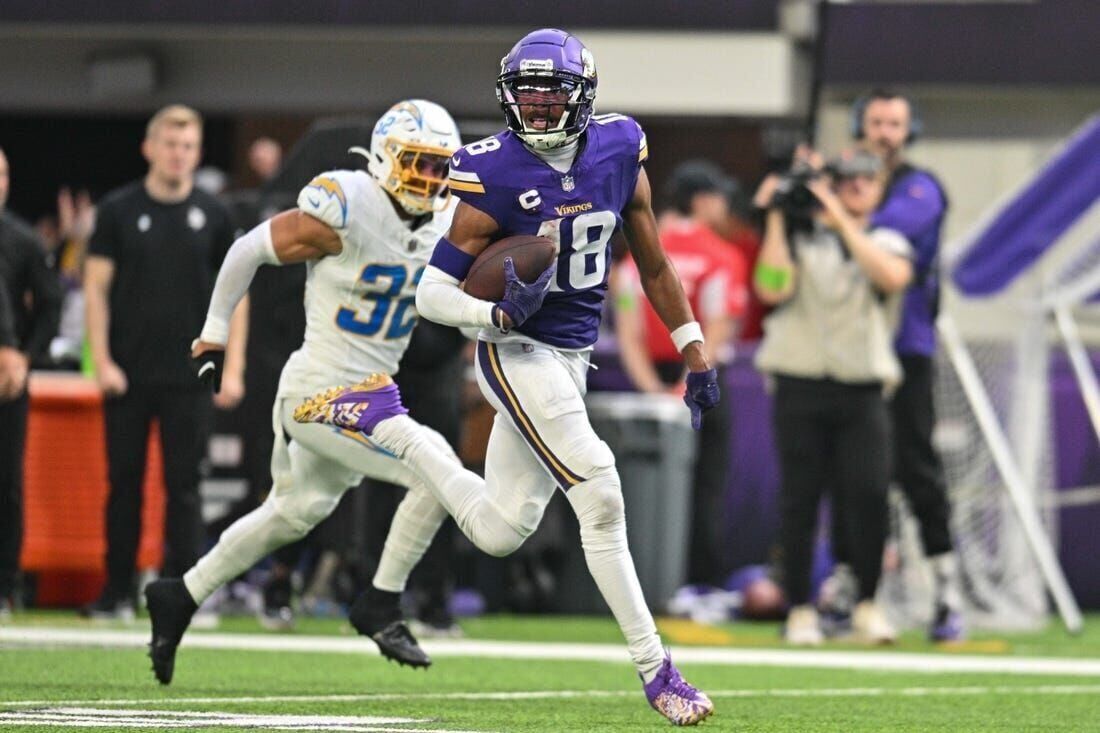 Bears vs. Vikings Player Props, Justin Jefferson, Week 18