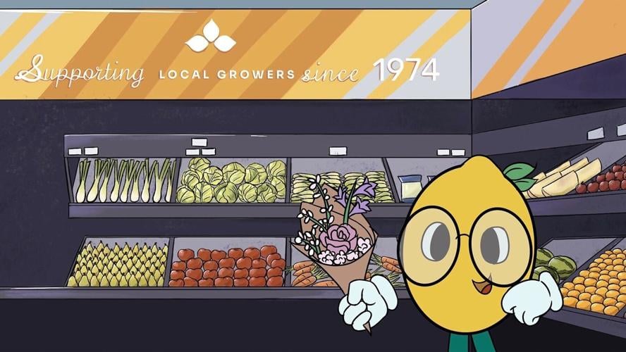 Animated lemon character
