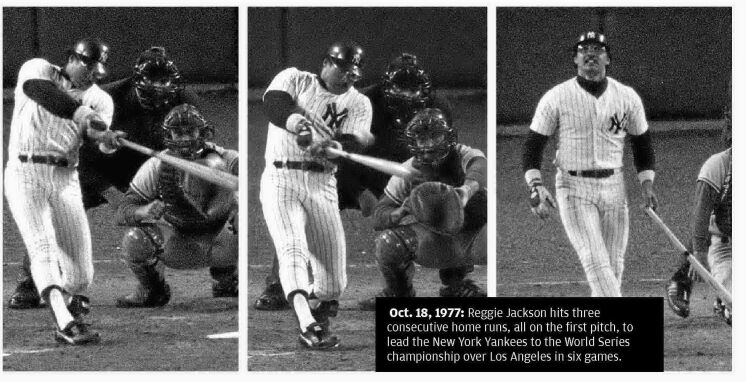 Today in Sports - Reggie Jackson hits 3 consecutive HRs, tying