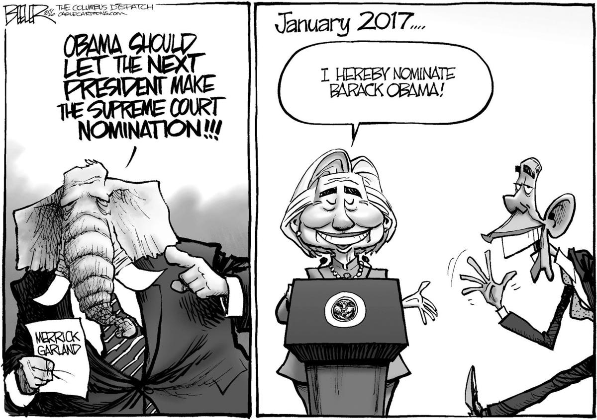 March 21 Editorial Cartoon Obama As Next Supreme Court Pick Editorial Cartoons Winonadailynews Com