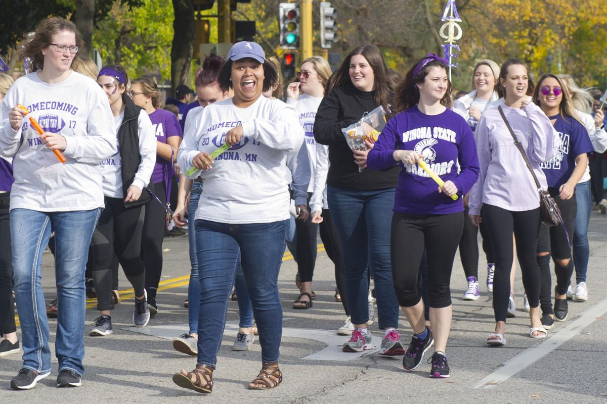 All roads lead to Huff Street Winona State's parade brings