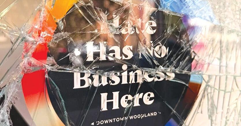 Woodland business targeted by anti-LGBTQ+ vandalism