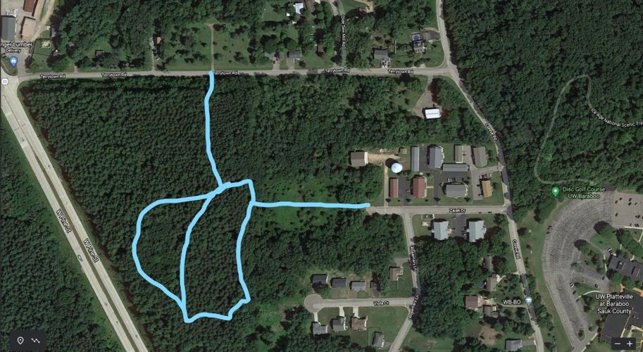 West Baraboo Village Forest trail map