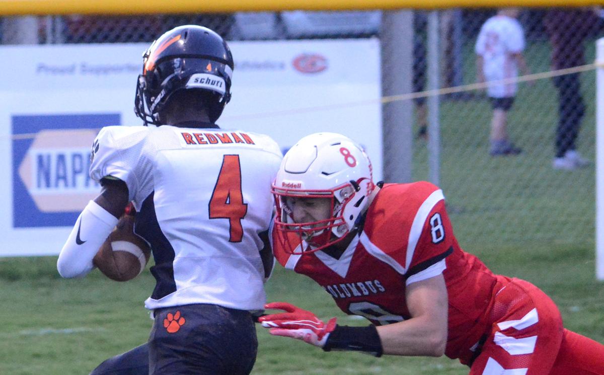 Football Columbus Can T Contain Stratford Shut Out 46 0