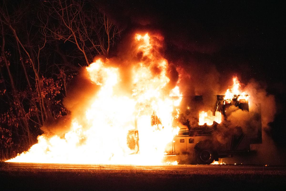 Ambulance fire