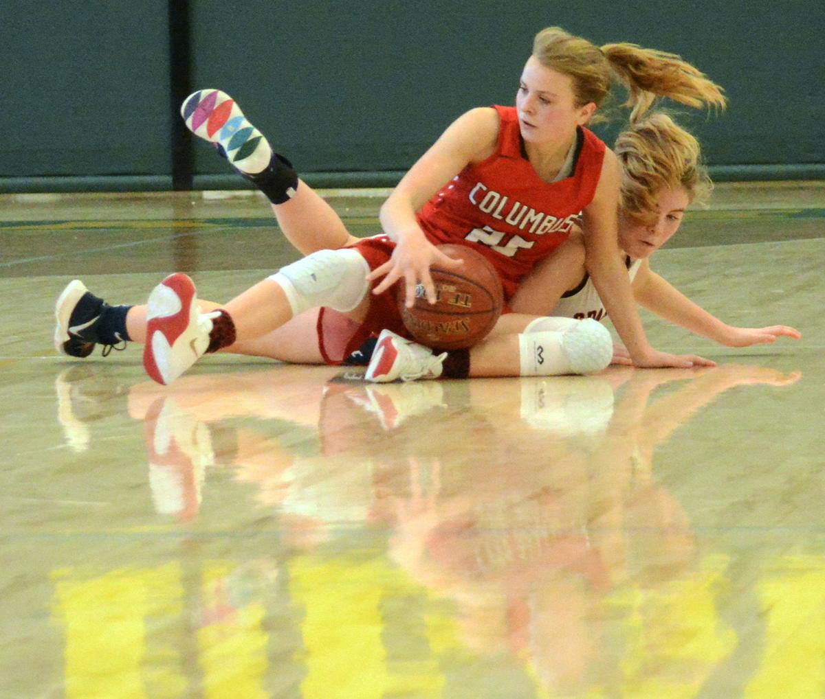 Girls Hoops Columbus Improving But Still Loses 59 48 To