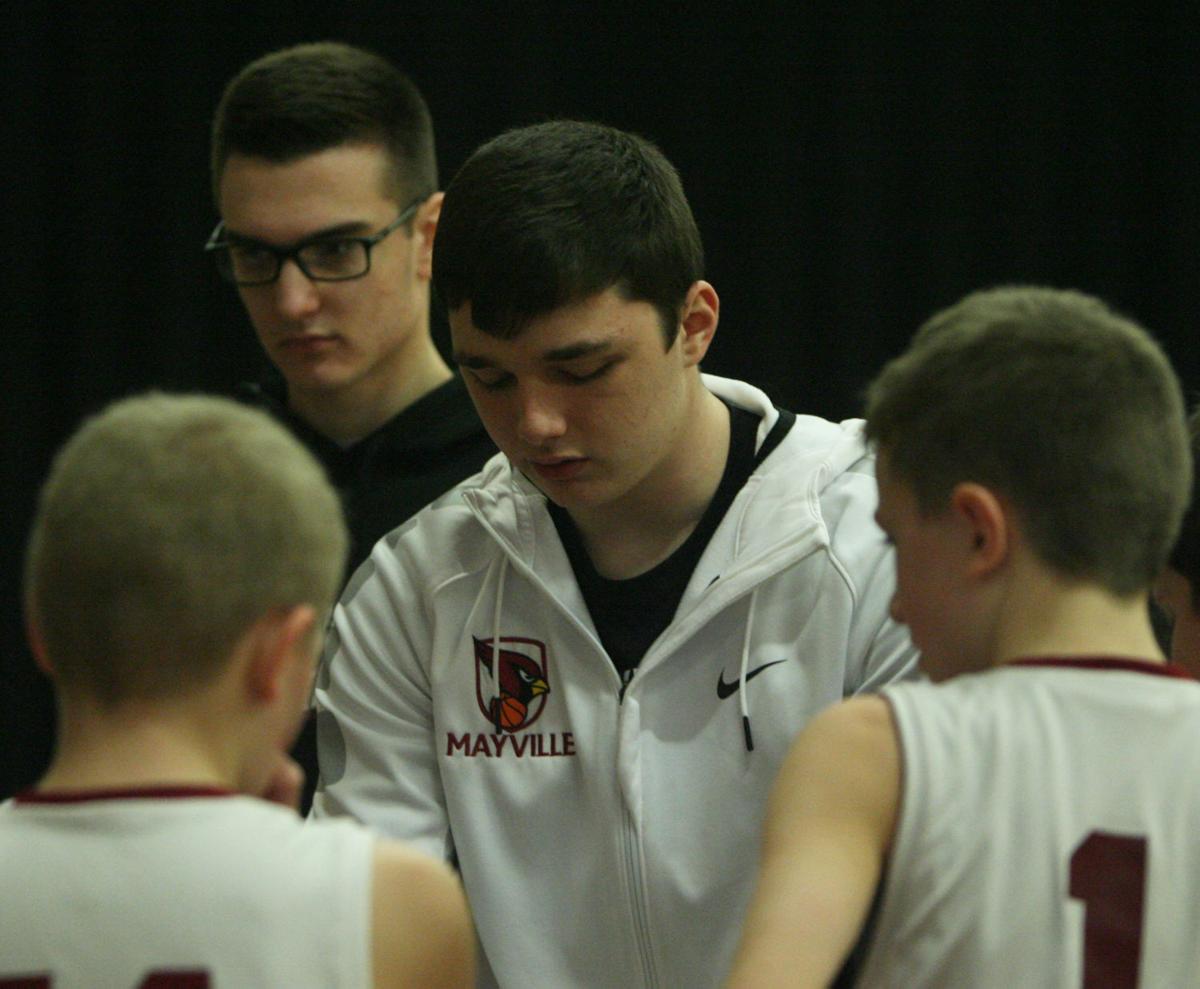 Prep Boys Hoops Two Mayville Players Give Back Coach 5th Grade