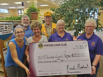Portage Lions donate $500 to summer lunch program