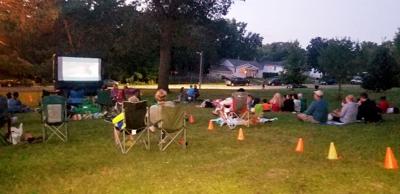 Many attend movie in park