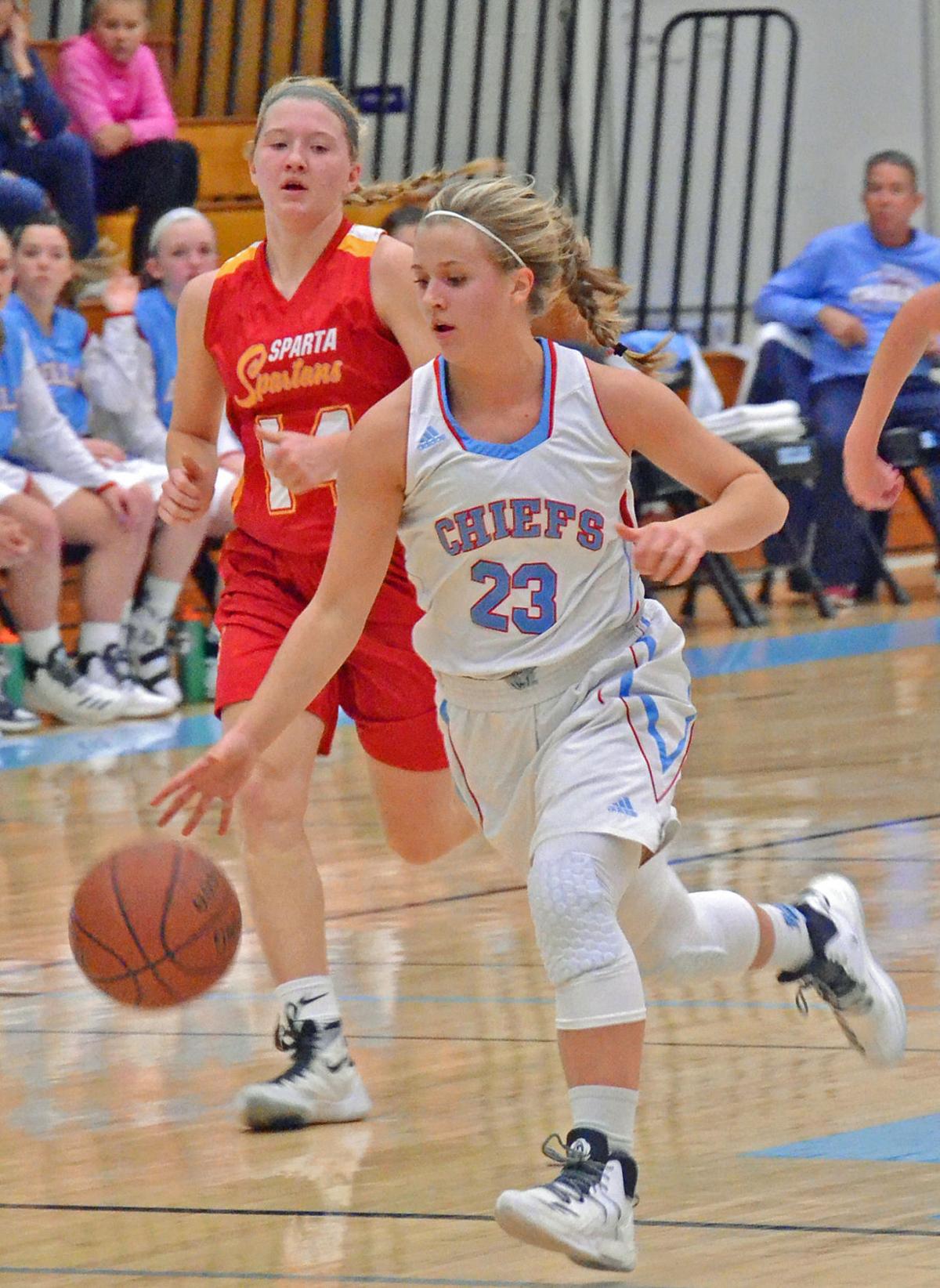 Prep Girls Basketball Wisconsin Dells Pulls Away In Second Half To Beat Sparta 56 32 Girls Basketball Wiscnews Com