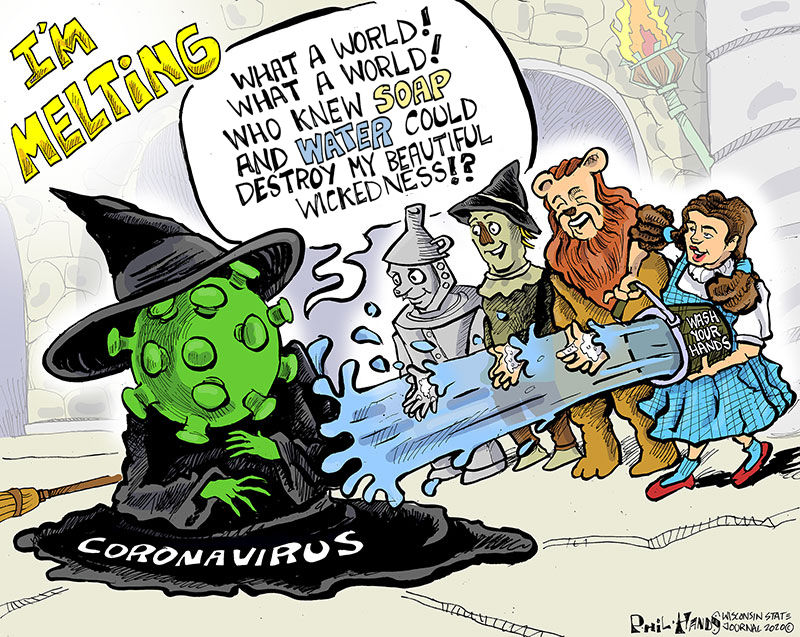 Hands on Wisconsin: Soap and water defeat wicked witch of coronavirus