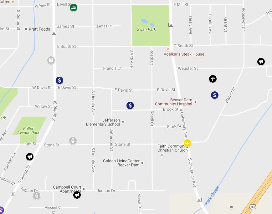 Map Beaver Dam Police Reports From Oct 5 11 Regional News Wiscnews Com