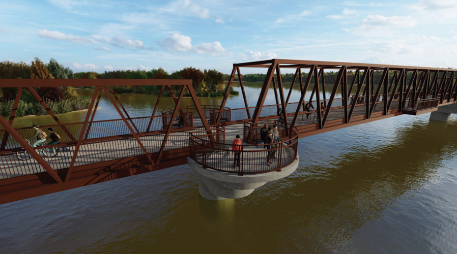 Wisconsin River Recreational Bridge