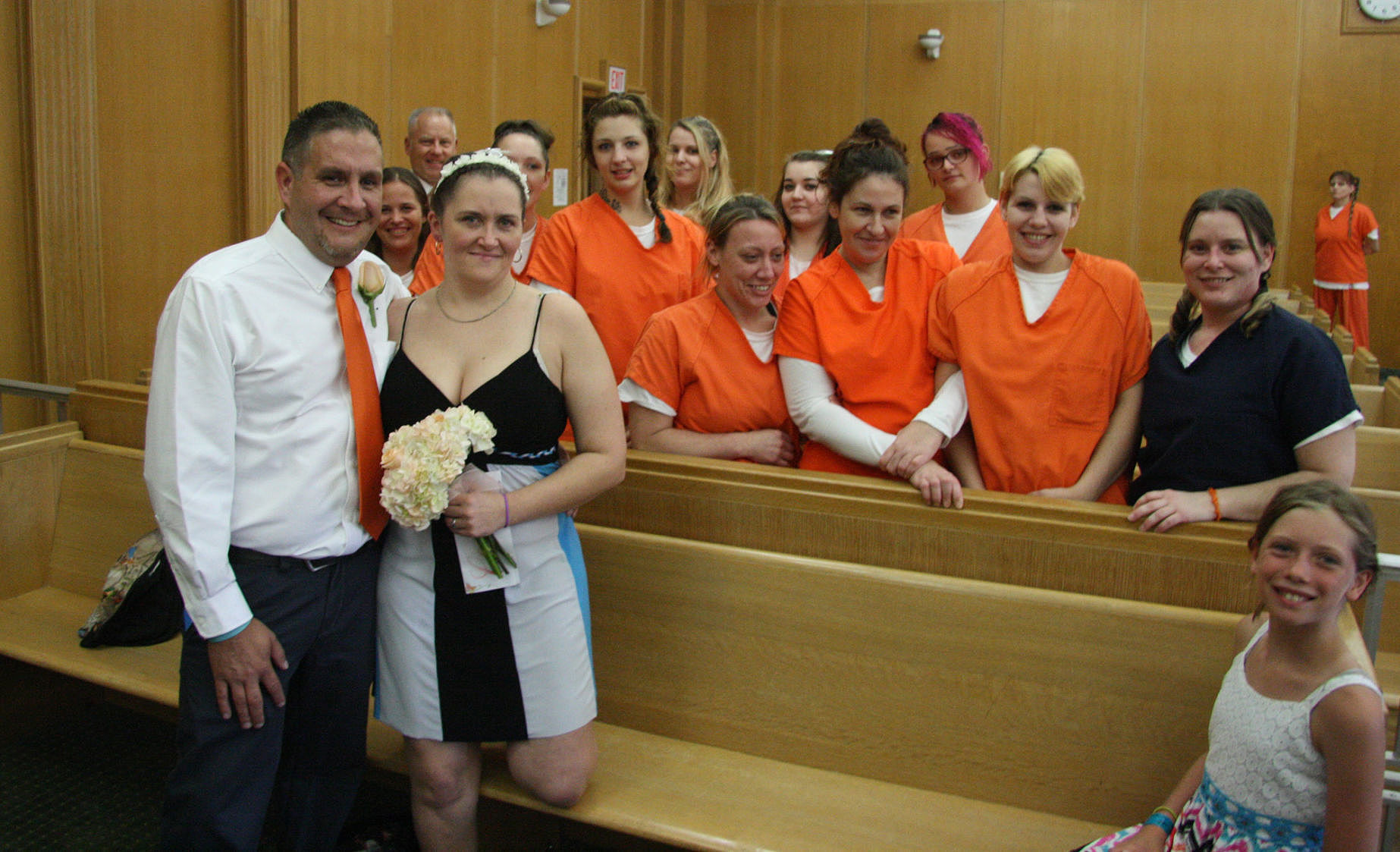 Inmate romance ends in wedding