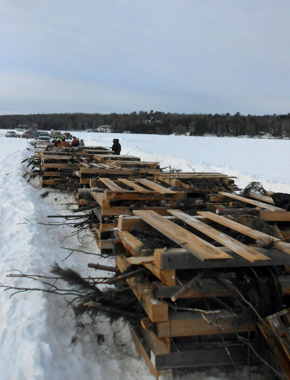Mark Walters Column Building Fish Cribs On Emily Lake Is A Huge